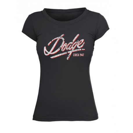 Dodge dámské triko černé