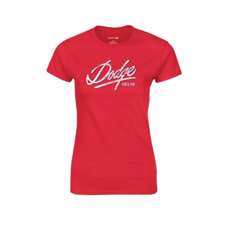 Dodge dámské červené triko